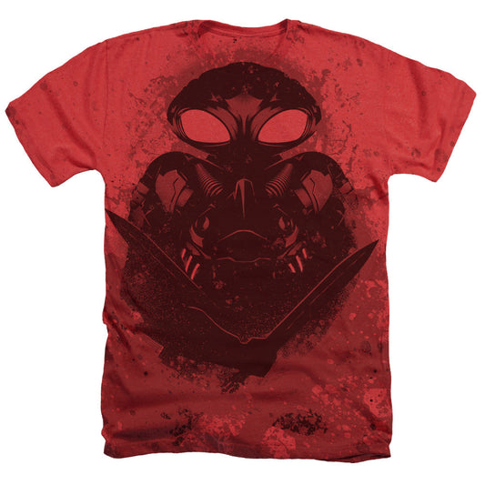 Aquaman Movie Mantan Splash Licensed Adult Unisex All-Over Heather T-Shirt SM-2X