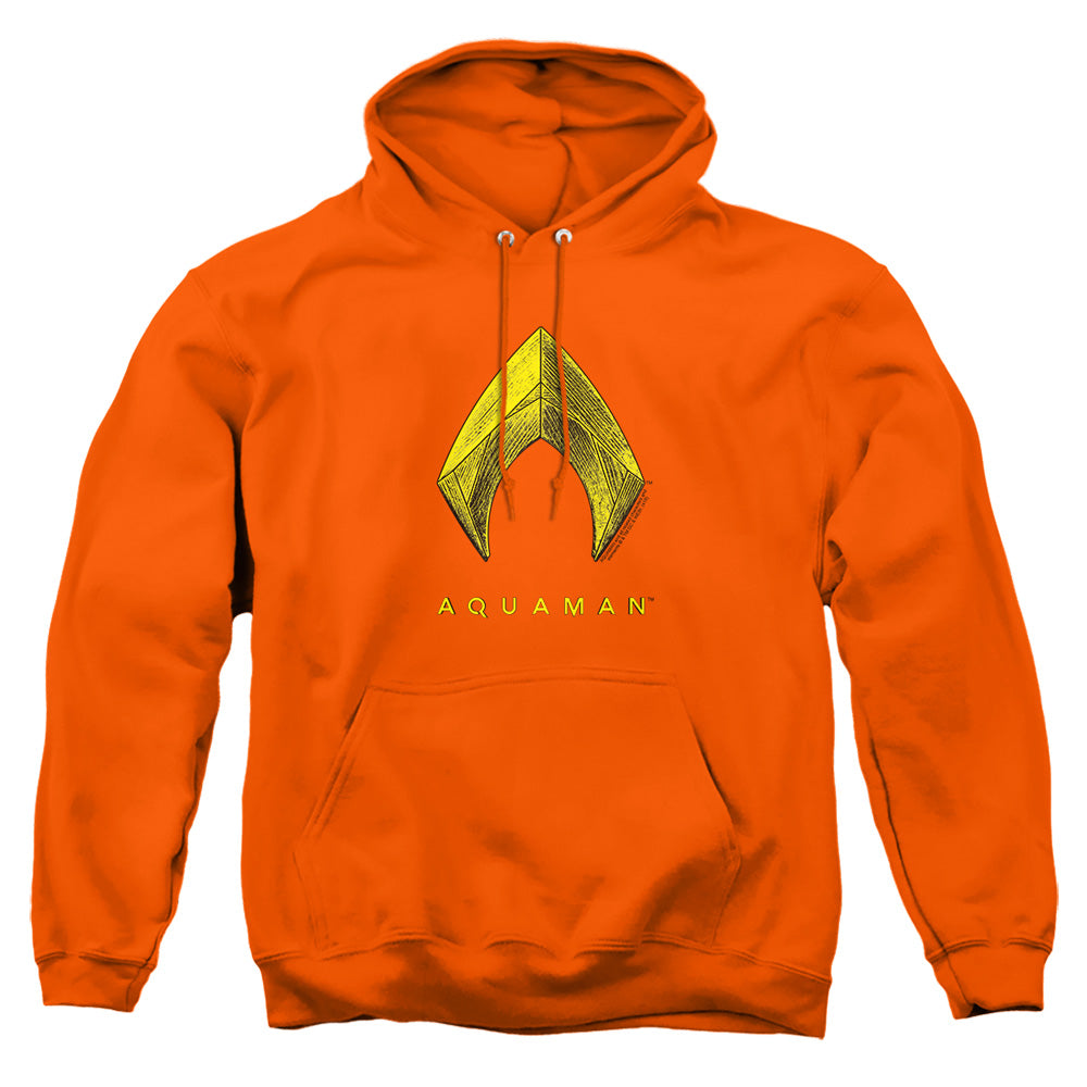 Aquaman Movie Aquaman Logo Licensed Adult Unisex Hoodie Pullover SM-3X