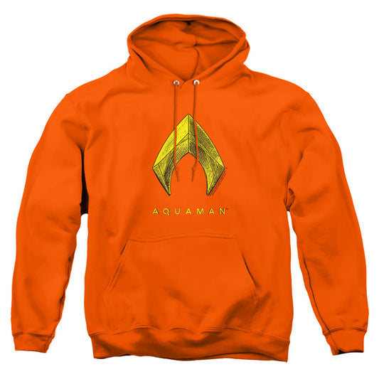 Aquaman Movie Aquaman Logo Licensed Adult Unisex Hoodie Pullover SM-3X