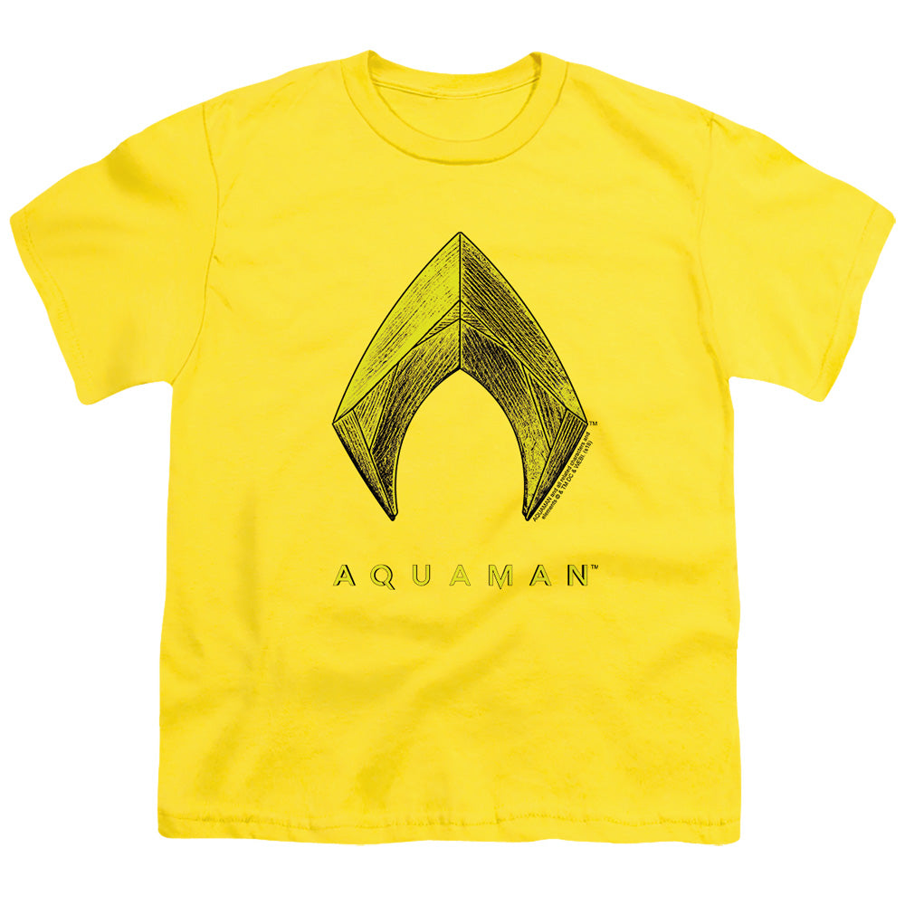 Aquaman Movie Aquaman Logo Licensed Kid's T-Shirt (Ages 4-7) SM-XL