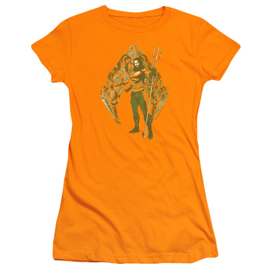 Aquaman Movie Shells Licensed Women's T-Shirt Juniors XL