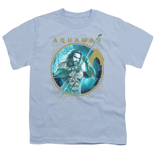 Aquaman Movie Trident Of Neptune Licensed Kid's T-Shirt (Ages 4-7) SM-XL