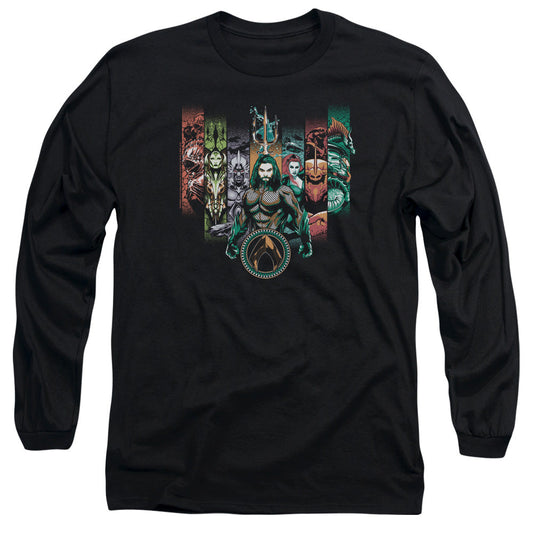 Aquaman Movie Unite The Kingdoms Licensed Adult Unisex Long Sleeve T-Shirt SM-3X