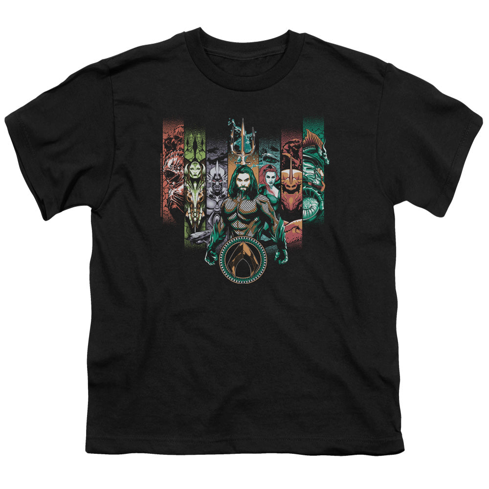 Aquaman Movie Unite The Kingdoms Licensed Kid's T-Shirt (Ages 4-7) SM-XL