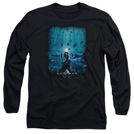 Aquaman Movie Poster Licensed Adult Unisex Long Sleeve T-Shirt SM-3X