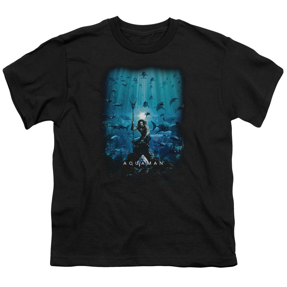 Aquaman Movie Poster Licensed Kid's T-Shirt (Ages 4-7) SM-XL