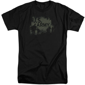 AN OFFCIALLY LICENSED ARMY SOLDIERS MEN'S TALL FIT T-SHIRT BLACK