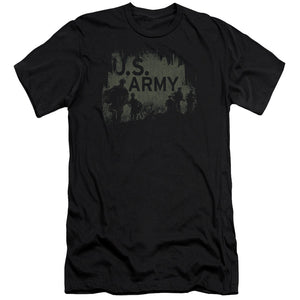 AN OFFCIALLY LICENSED ARMY SOLDIERS MEN'S PREMIUM SLIM FIT T-SHIRT BLACK