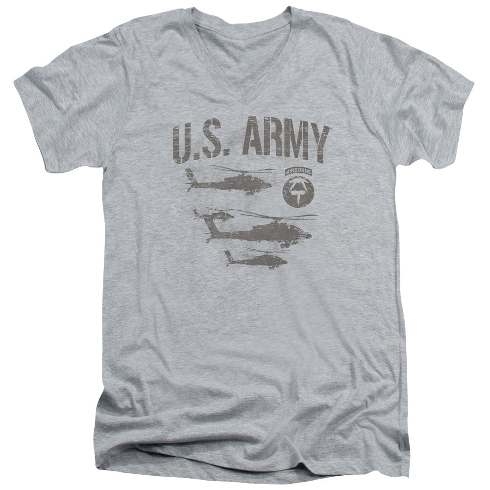 Army Airborne Licensed Adult Unisex T-Shirt V-Neck Tee SM-2X