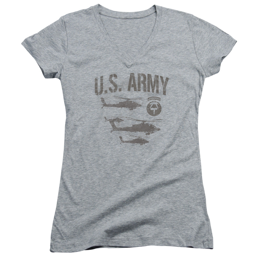 Army Airborne Licensed Women's T-Shirt Juniors V-Neck 2X