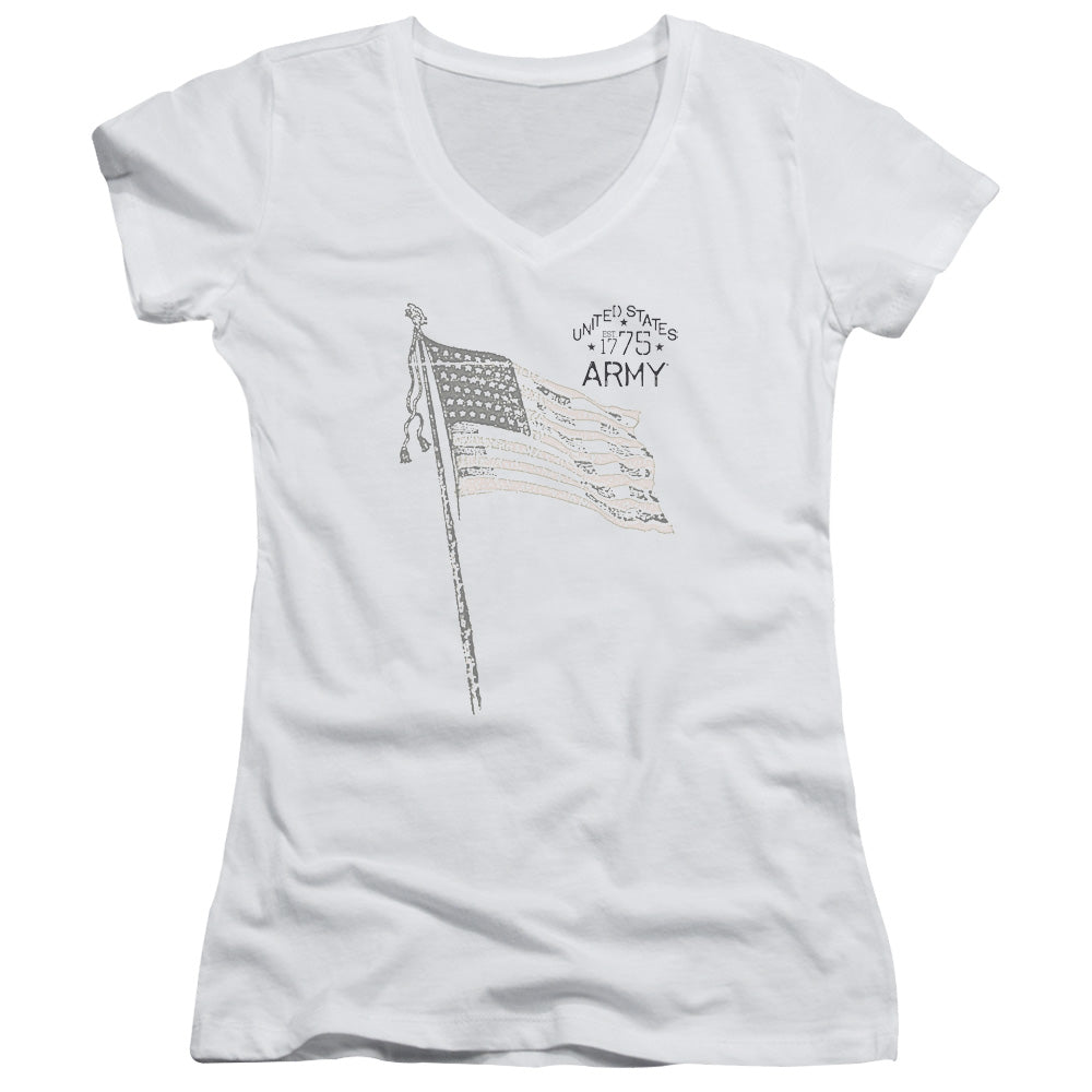 Army Tristar Licensed Women's T-Shirt Juniors V-Neck SM