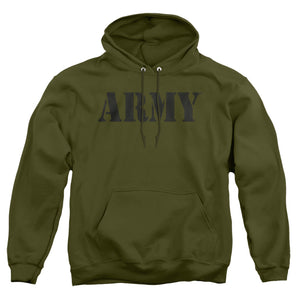 AN OFFCIALLY LICENSED ARMY ARMY ADULT UNISEX PULLOVER HOODIE MILITARY GREEN