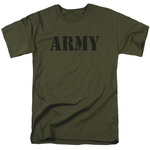 AN OFFCIALLY LICENSED ARMY ARMY MEN'S REGULAR FIT T-SHIRT MILITARY GREEN