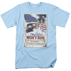 AN OFFCIALLY LICENSED ARMY PEARL HARBOR MEN'S REGULAR FIT T-SHIRT LIGHT BLUE