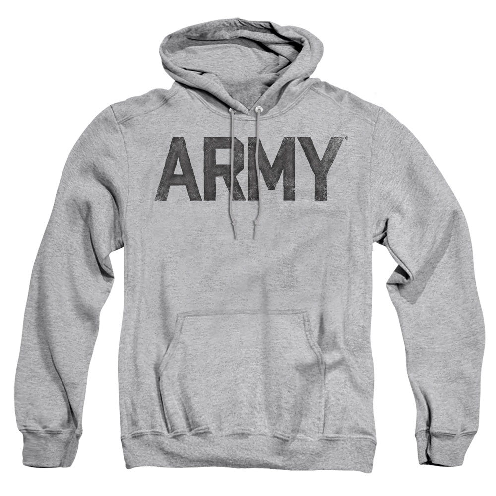 AN OFFCIALLY LICENSED ARMY STAR ADULT UNISEX PULLOVER HOODIE ATHLETIC HEATHER