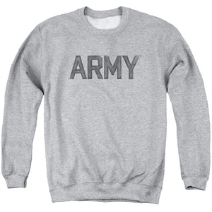 AN OFFCIALLY LICENSED ARMY STAR ADULT UNISEX CREWNECK SWEATSHIRT ATHLETIC HEATHER