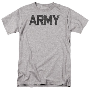 AN OFFCIALLY LICENSED ARMY STAR MEN'S REGULAR FIT T-SHIRT ATHLETIC HEATHER
