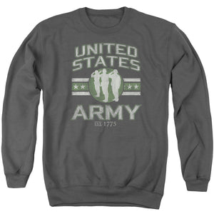 AN OFFCIALLY LICENSED ARMY UNITED STATES ARMY ADULT UNISEX CREWNECK SWEATSHIRT CHARCOAL