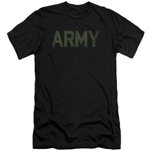 AN OFFCIALLY LICENSED ARMY TYPE MEN'S PREMIUM SLIM FIT T-SHIRT BLACK