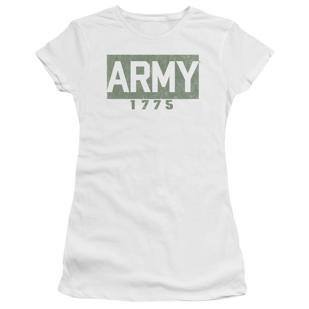 Army Block Licensed Women's T-Shirt Juniors LG-2X