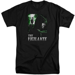 AN OFFCIALLY LICENSED ARROW STAR CITY DEFENDER MEN'S TALL FIT T-SHIRT BLACK