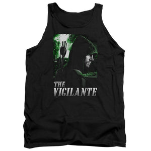 AN OFFCIALLY LICENSED ARROW STAR CITY DEFENDER ADULT UNISEX TANK TOP BLACK