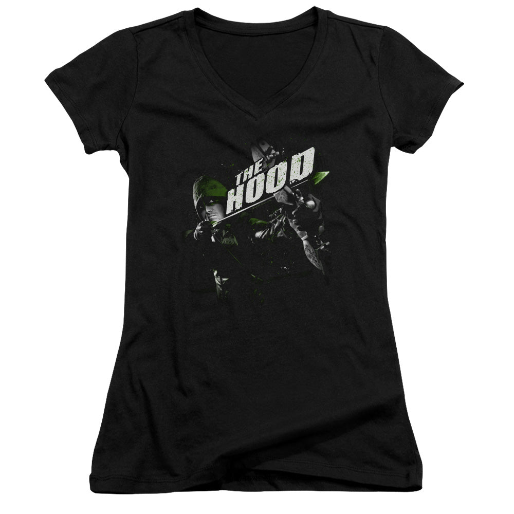 Arrow Take Aim Licensed Women's T-Shirt Juniors V-Neck SM
