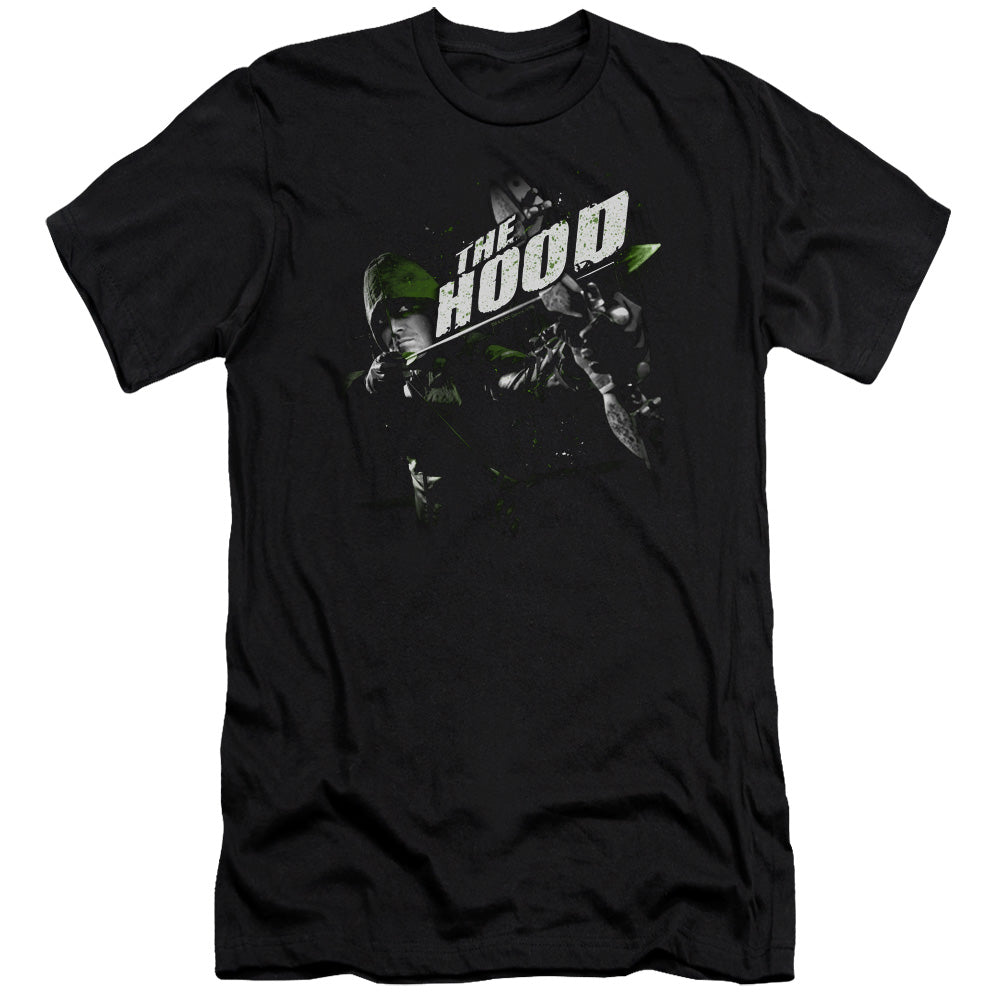 AN OFFCIALLY LICENSED ARROW TAKE AIM MEN'S PREMIUM SLIM FIT T-SHIRT BLACK