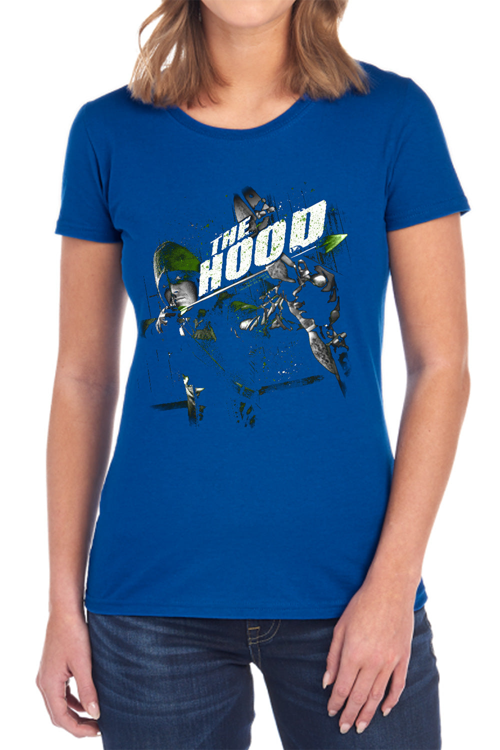 AN OFFCIALLY LICENSED ARROW TAKE AIM WOMEN'S REGULAR FIT T-SHIRT BLACK