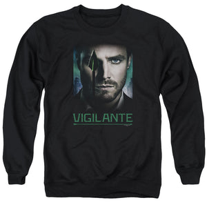 AN OFFCIALLY LICENSED ARROW GOOD EYE ADULT UNISEX CREWNECK SWEATSHIRT BLACK