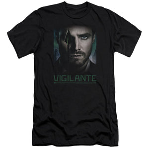 AN OFFCIALLY LICENSED ARROW GOOD EYE MEN'S PREMIUM SLIM FIT T-SHIRT BLACK