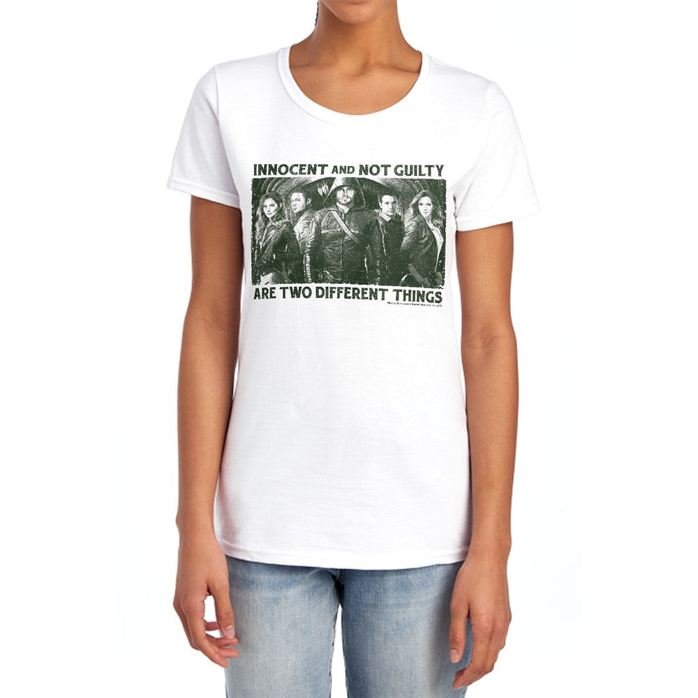 Arrow Not Guilty Licensed Women's T-Shirt Regular Fit SM-2X