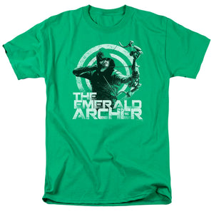 AN OFFCIALLY LICENSED ARROW ARCHER MEN'S REGULAR FIT T-SHIRT KELLY GREEN