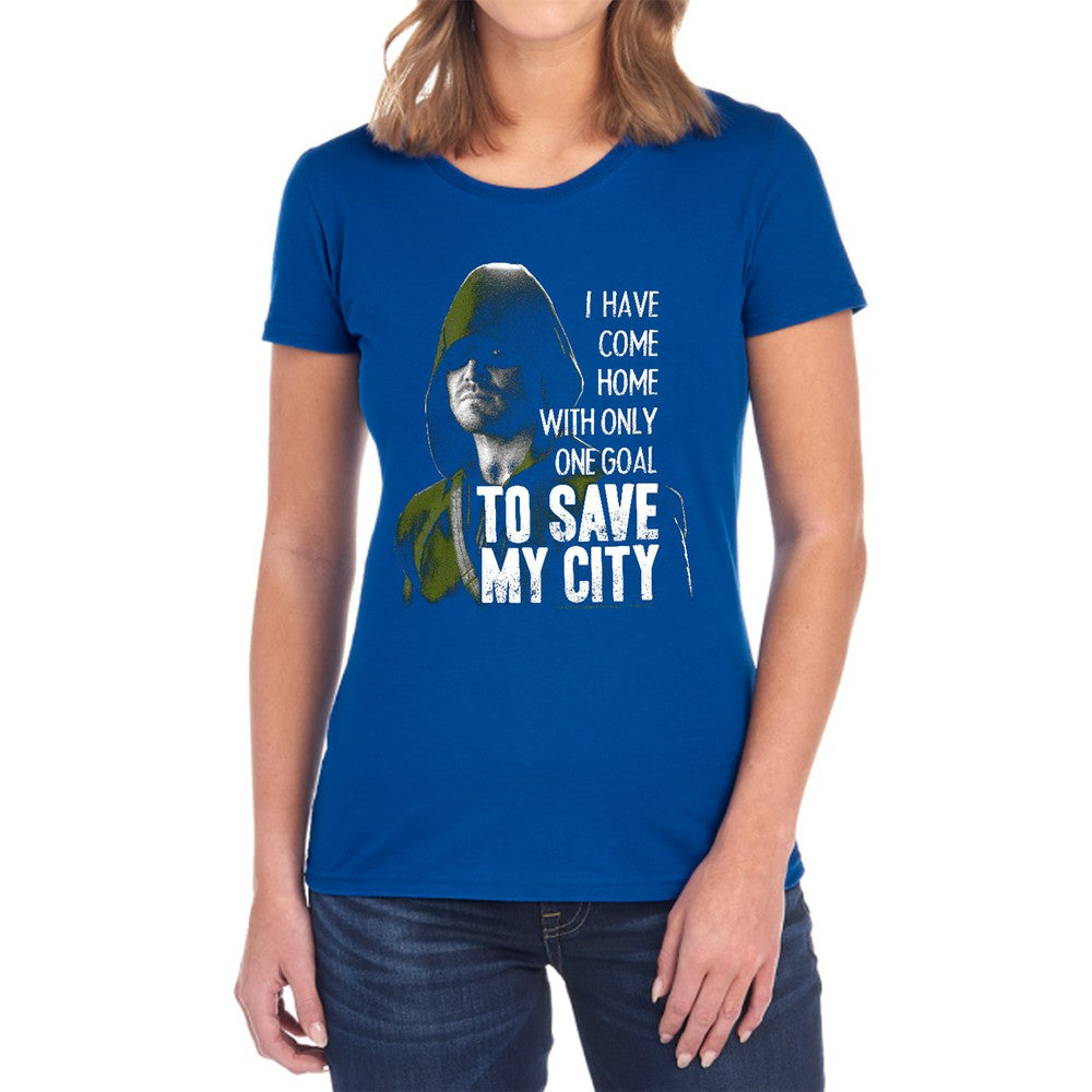 Arrow Save My City Licensed Women's T-Shirt Regular Fit SM-2X
