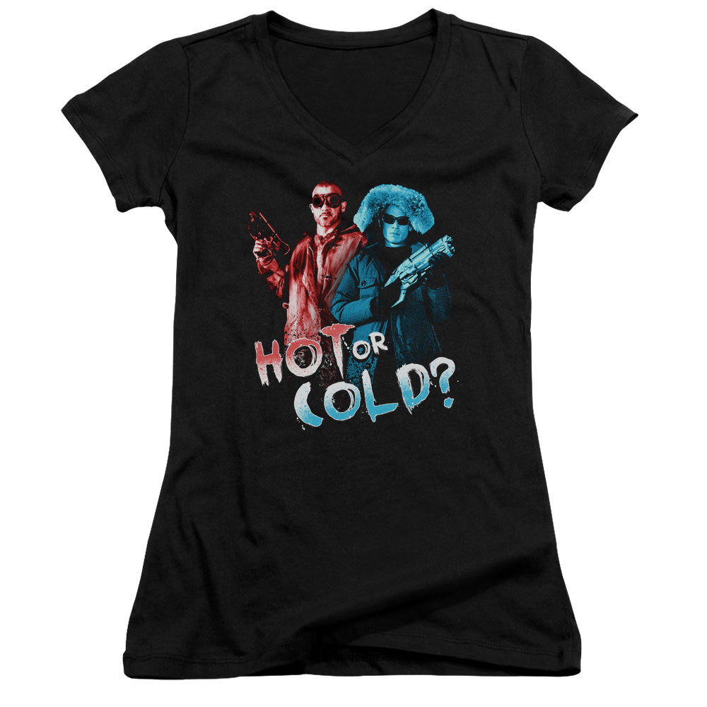 Arrow Hot Or Cold Licensed Women's T-Shirt Juniors V-Neck SM