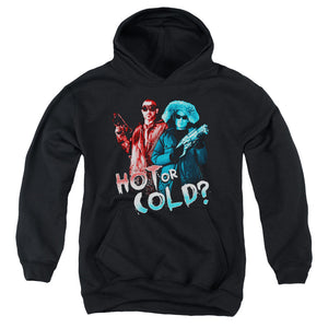 AN OFFCIALLY LICENSED ARROW HOT OR COLD YOUTH HOODIE BLACK