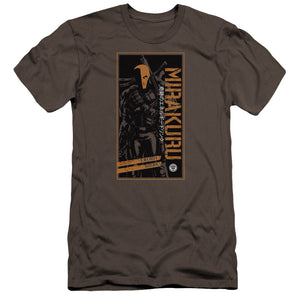 AN OFFCIALLY LICENSED ARROW MIRAKURA ENERGY DRINK MEN'S PREMIUM SLIM FIT T-SHIRT CHARCOAL