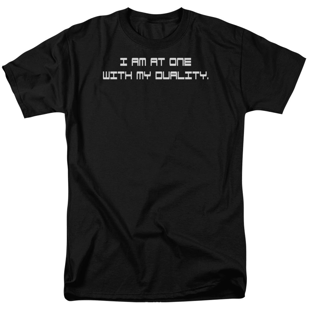 AN OFFCIALLY LICENSED DUALITY DUALITY MEN'S REGULAR FIT T-SHIRT BLACK