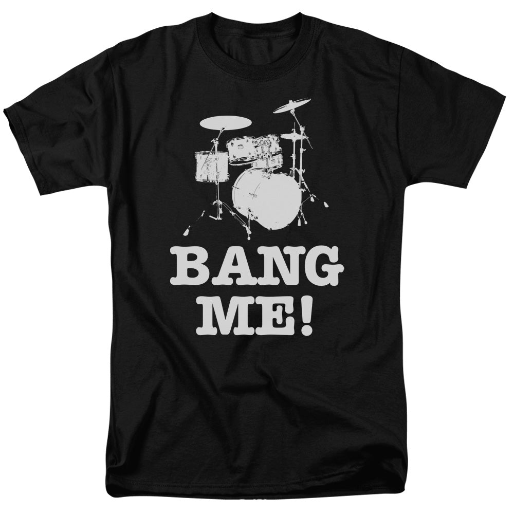 AN OFFCIALLY LICENSED BANG ME BANG ME MEN'S REGULAR FIT T-SHIRT BLACK