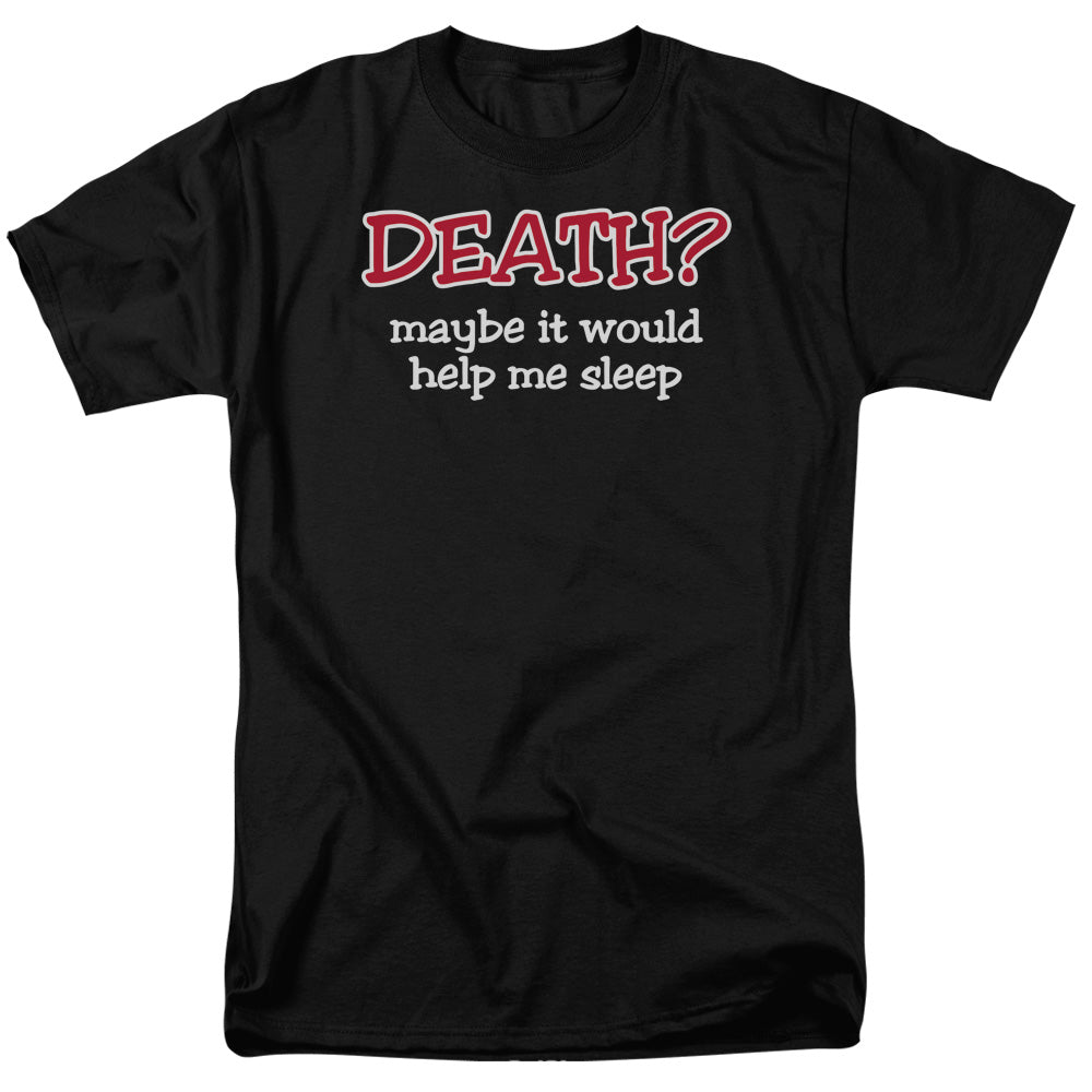 AN OFFCIALLY LICENSED DEATH DEATH MEN'S REGULAR FIT T-SHIRT BLACK