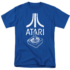 AN OFFCIALLY LICENSED ATARI JOYSTICK LOGO MEN'S REGULAR FIT T-SHIRT ROYAL