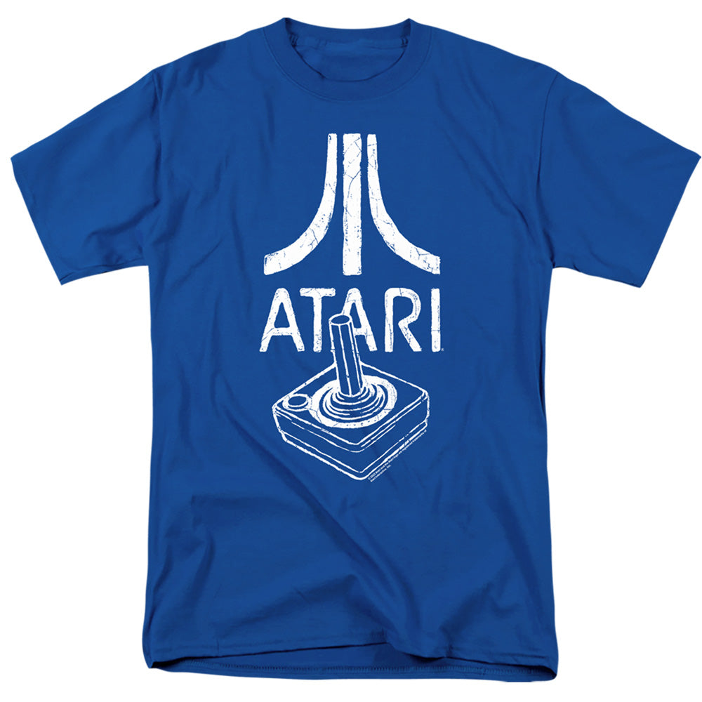 AN OFFCIALLY LICENSED ATARI JOYSTICK LOGO MEN'S REGULAR FIT T-SHIRT ROYAL