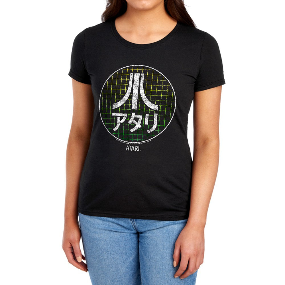 Atari Japanese Grid Licensed Women's T-Shirt Regular Fit SM-2X