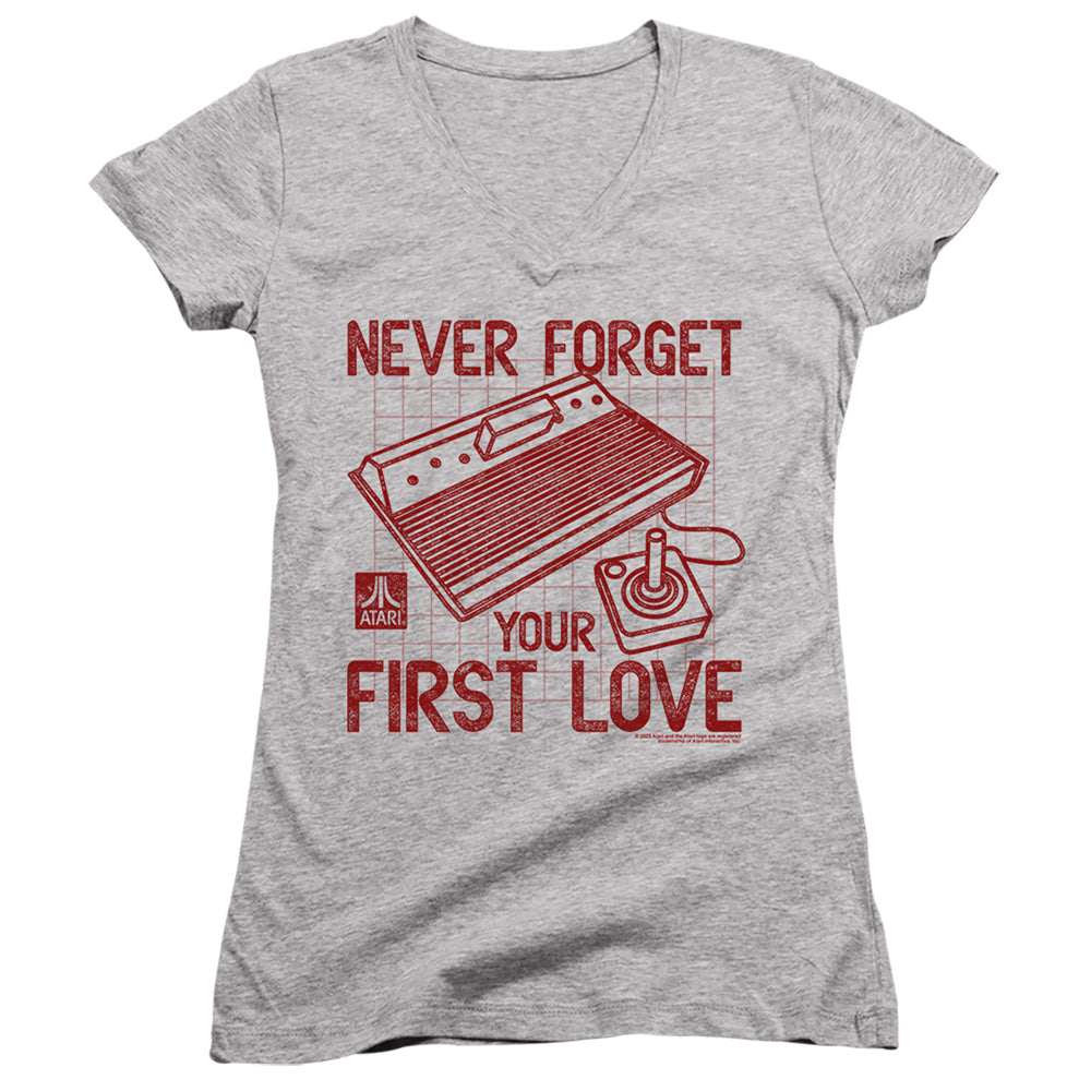 Atari First Love Licensed Women's T-Shirt Juniors V-Neck 2X