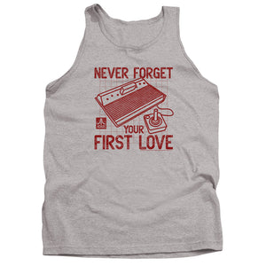 AN OFFCIALLY LICENSED ATARI FIRST LOVE ADULT UNISEX TANK TOP ATHLETIC HEATHER