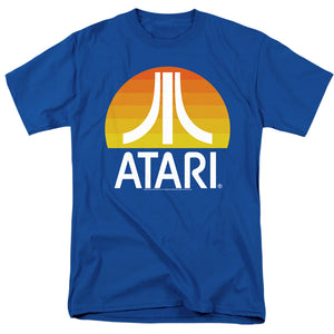 AN OFFCIALLY LICENSED ATARI SUNRISE CLEAN MEN'S REGULAR FIT T-SHIRT ROYAL