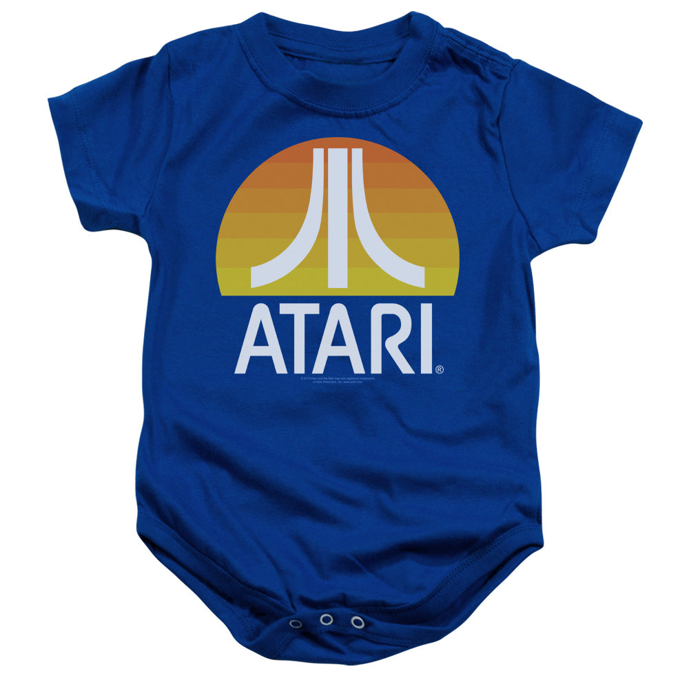 AN OFFCIALLY LICENSED ATARI SUNRISE CLEAN BABY BODYSUIT ROYAL