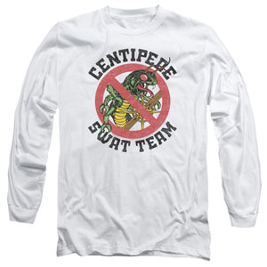 AN OFFCIALLY LICENSED ATARI SWAT TEAM MEN'S LONG SLEEVE T-SHIRT WHITE