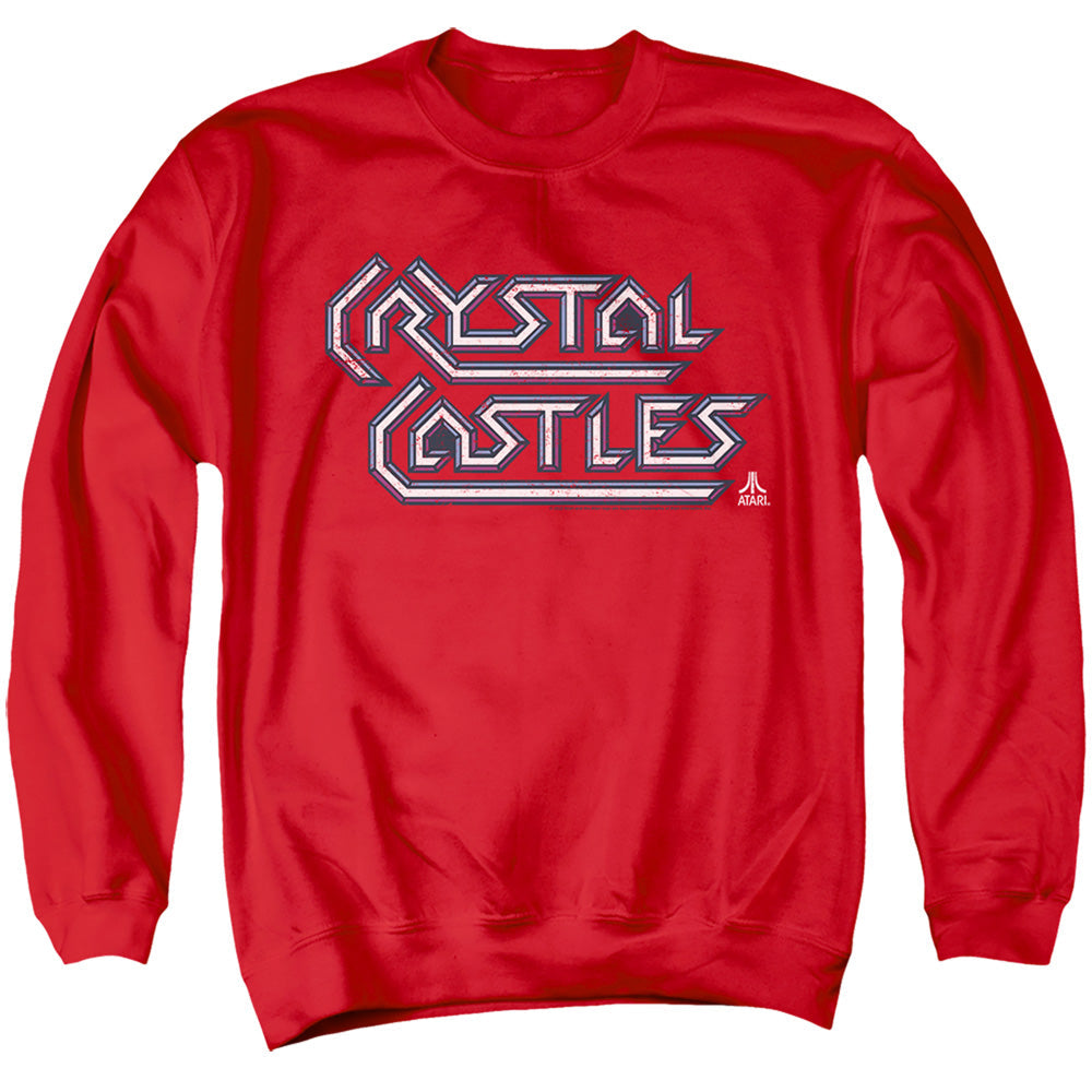 Atari Crystal Castles Logo Licensed Adult Unisex Crewneck Sweatshirt SM-3X