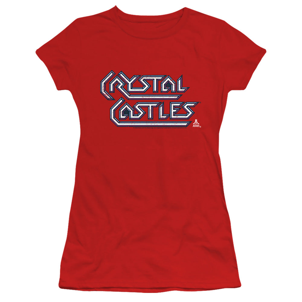 Atari Crystal Castles Logo Licensed Women's T-Shirt Juniors SM